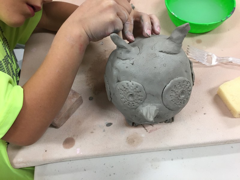 Clay fun in Amy Manson's Kids and Clay camp!